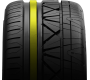 Centre rib of Nitto's luxury performance tire