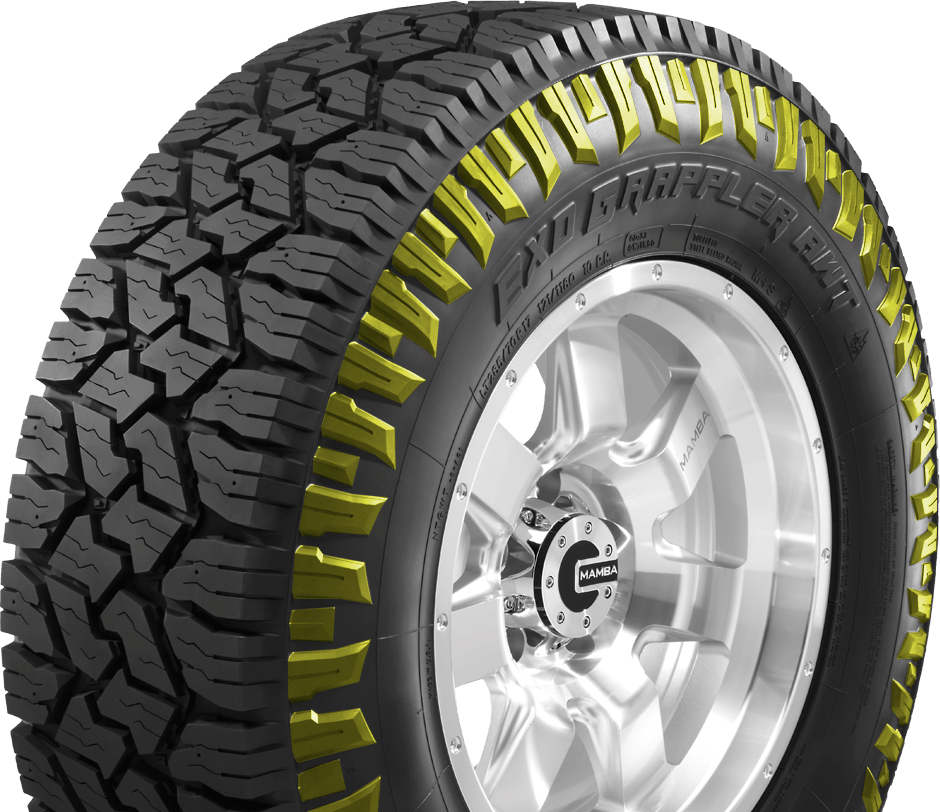 Nitto's commercial all weather light truck tire has large sidewall lugs